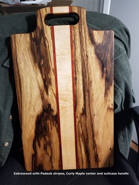 Custom Made Zebrawood Charcuterie Board