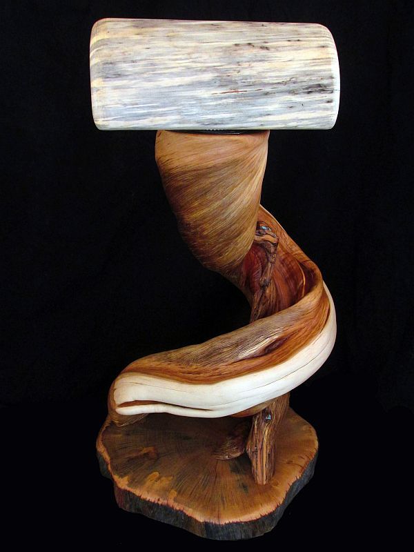 Handmade Western Saddle Display Stand, Made From Solid Twisted Juniper