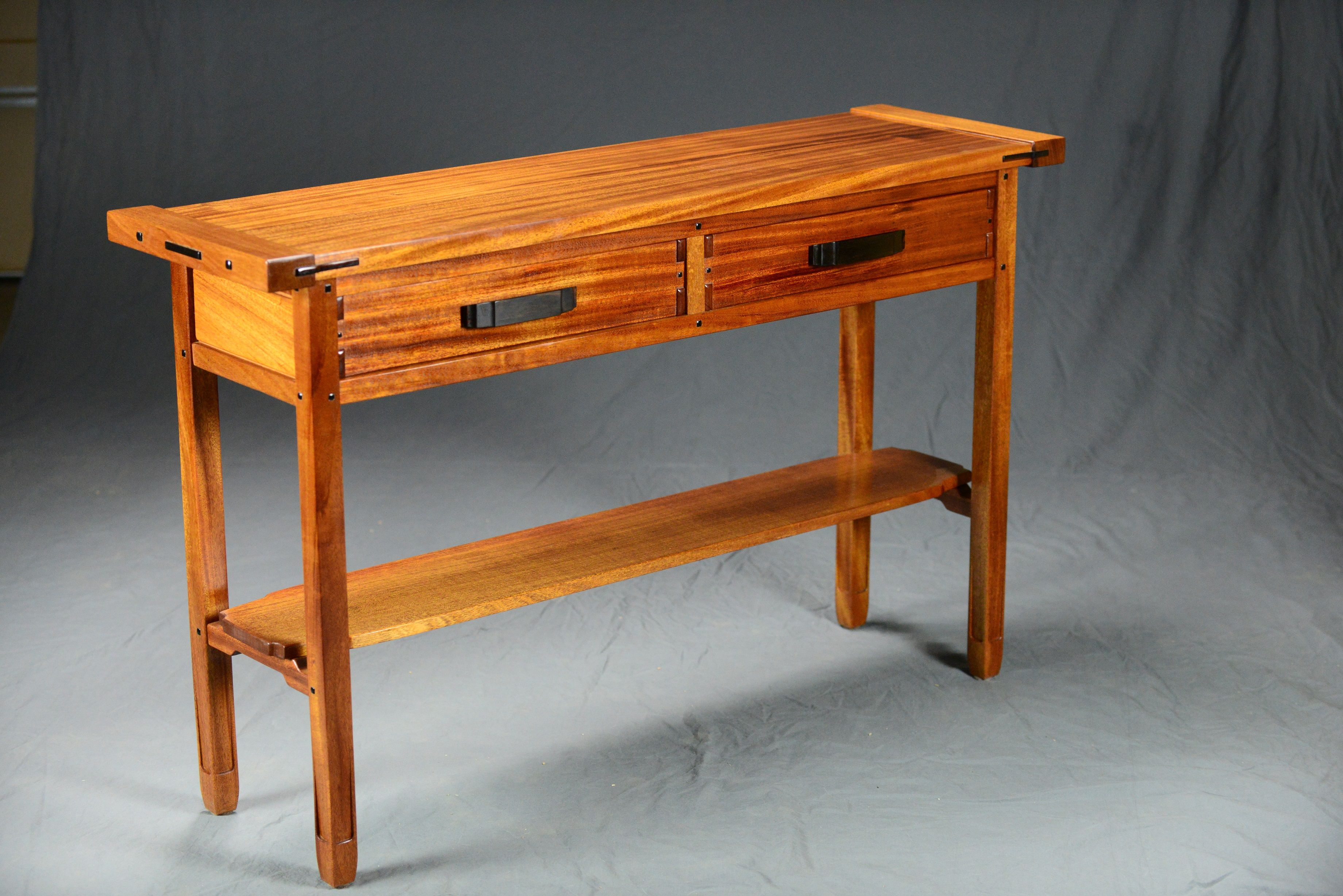 Custom Greene And Greene Hall Table By Kolva Fine Woodworking
