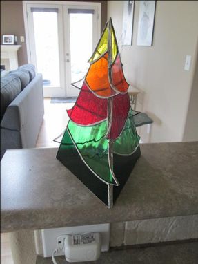 Custom Made Stained Glass 3d Tree