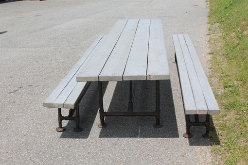 Custom Made Picnic Table With Benches