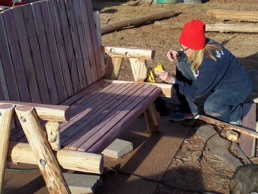Custom Made Log Bench