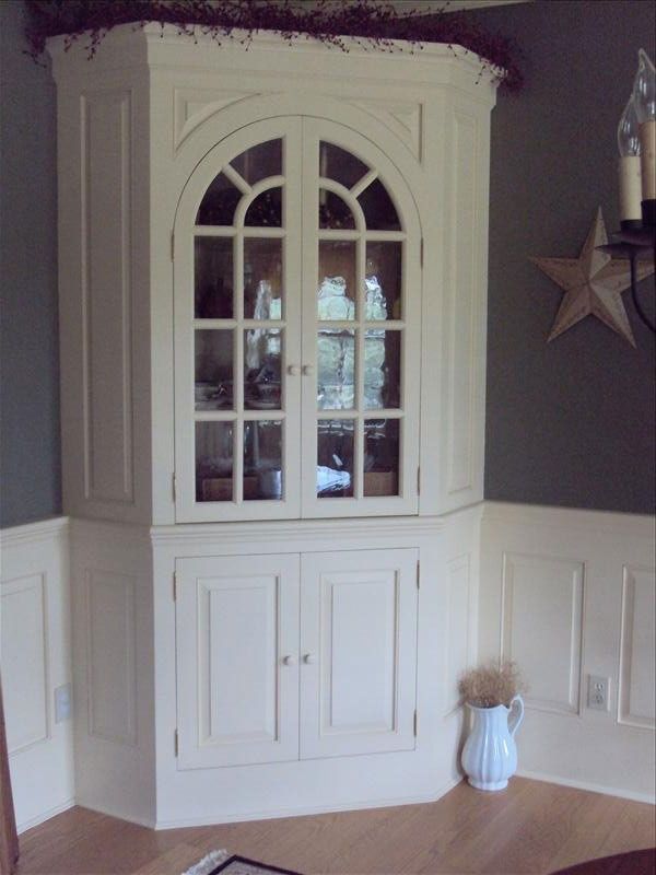 Hand Crafted Corner Hutch by Wood Connections Llc. Custom 