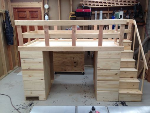 Custom Made Loft Bed With Storage