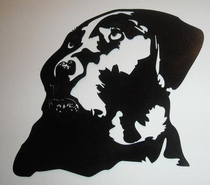 Custom Made Dog Silhouette Wall Art