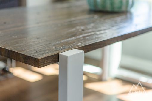 Custom Made Modern Rustic Coastal Farmhouse Table + Bench