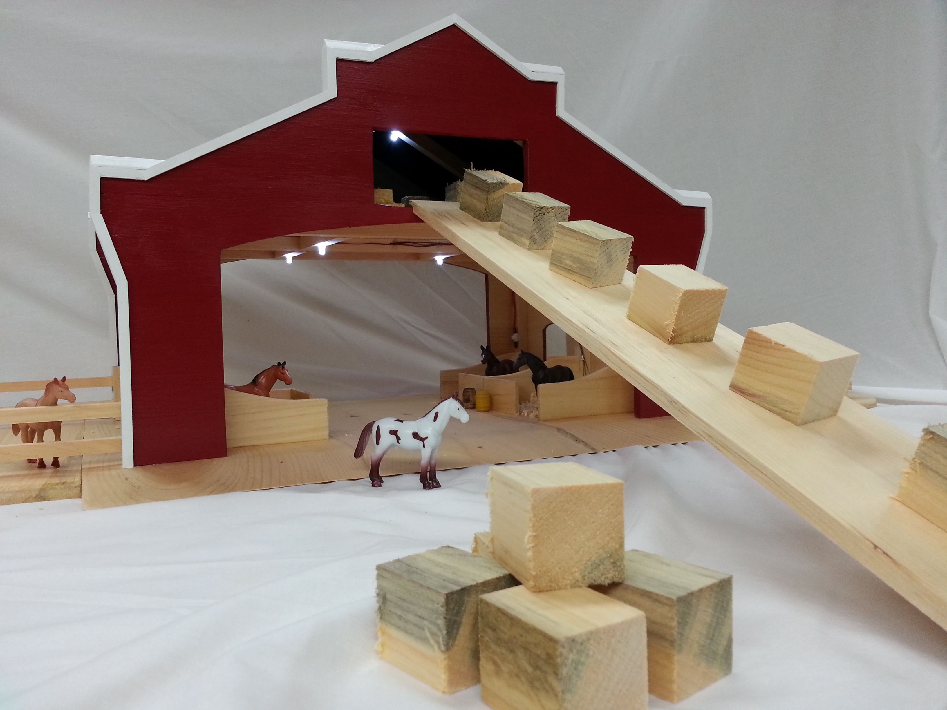 Buy Custom Made Wooden Toy Barn, made to order from Beaumontwoodworks