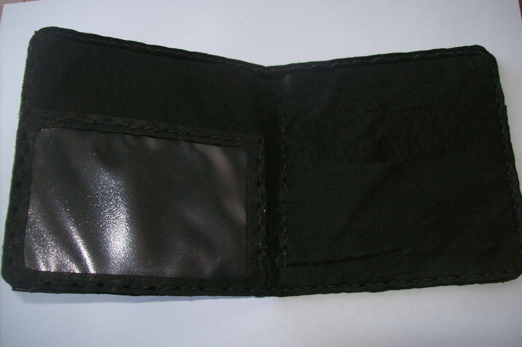 Buy Hand Crafted Bi-Fold Leather Black Wallet, made to order from Kerry ...