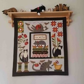 Buy Hand Crafted Wall Hanging Quilt Hanger Stained 36 Wide, made to order  from Appletree Woodcrafts & Gifts