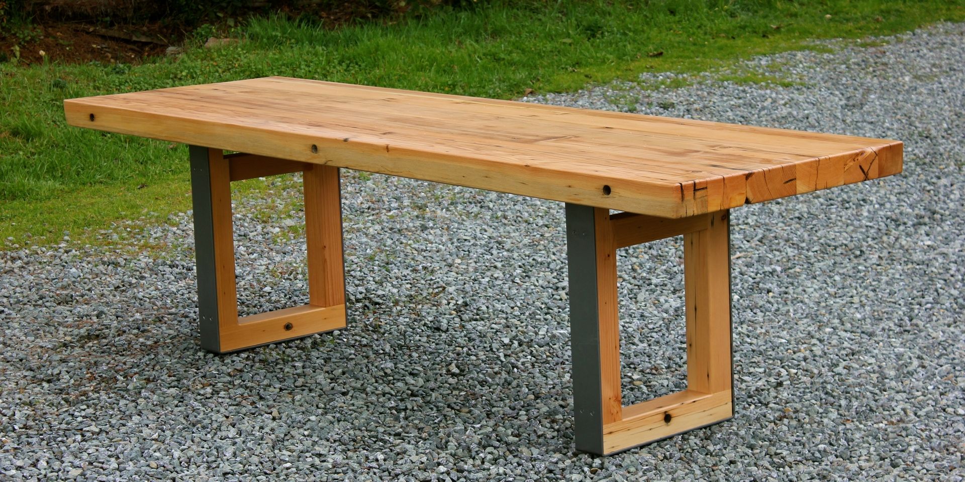 Custom Mondo Douglas Fir Dining Table by Smithson Fine Furniture