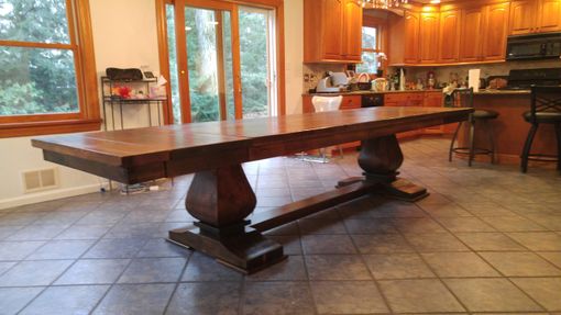 Custom Made Extendable 9ft. - 12ft. Hand Crafted Dining Table