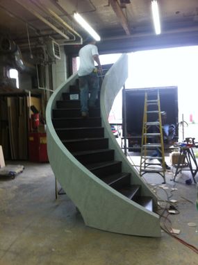 Custom Made Curved Staircase For Photoshoot