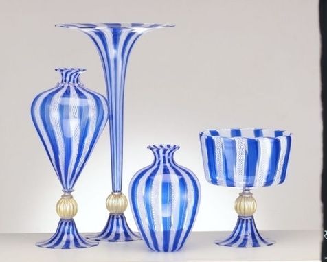 Custom Made Hand-Blown Glass Vases