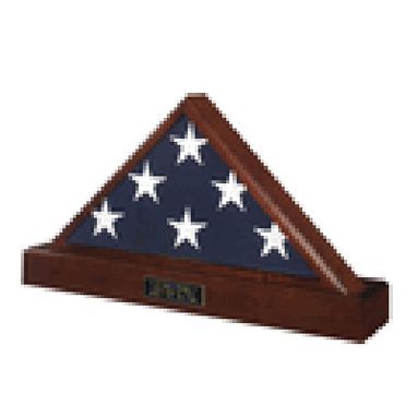 Custom Made Funeral Flag Case, Funeral Flag And Pedestal, Funeral Flag Frame