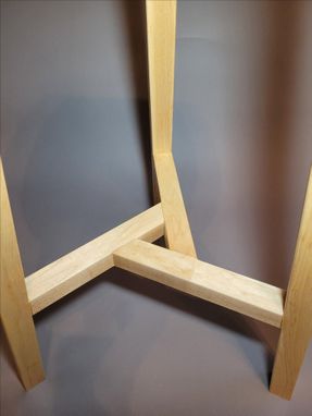 Custom Made Contemporary Walnut Wood Stool