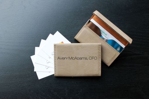 Custom Made Custom Business Card Holder --Bch-Lb-Avery Mcadams