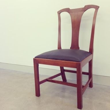 Custom Made Chippendale Chair In Mahogany