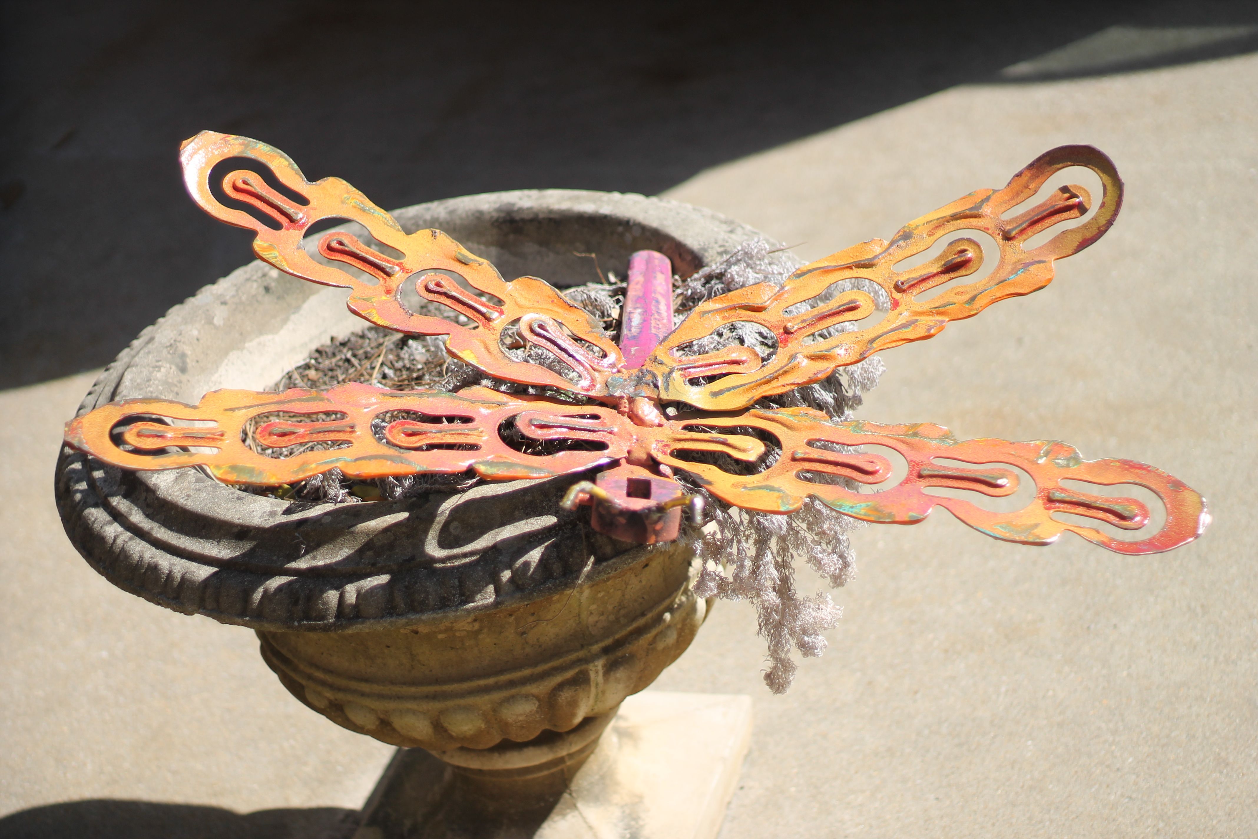 Buy Hand Crafted Large Dragonfly Outdoor Garden Wall Sculpture By