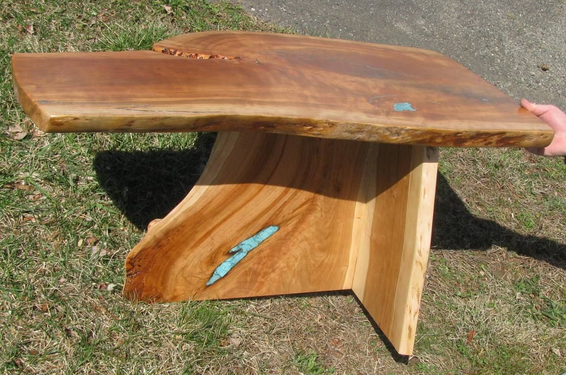 Hand Crafted LiveEdge Cherry Coffee Table by Haymore Enterprises, Inc