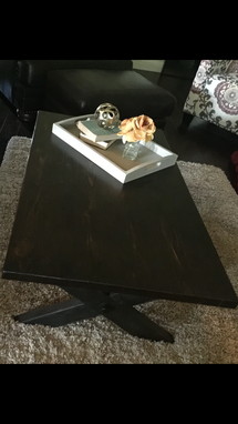 Custom Made X Base Coffee Table