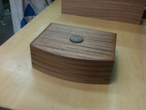 Custom Made Jewelery Box Of Sapele With Secret Magnetic Lock