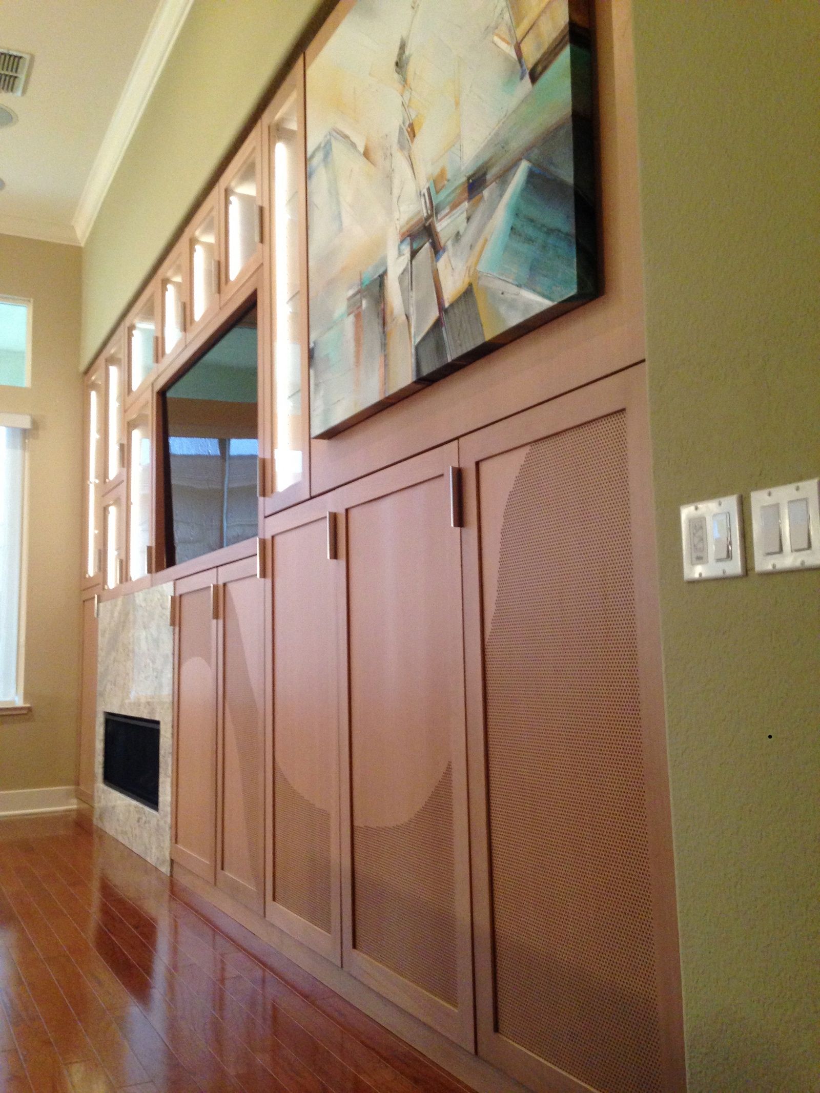 Custom Entertainment Center, Wall Unit by Stil Novo Design