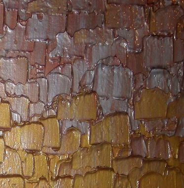 Custom Made Abstract Painting, Gold Silver Original Art, Textured Palette Knife Paintings Lafferty - 72x30