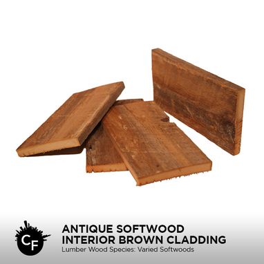 Custom Made Antique Softwood Interior Brown Cladding