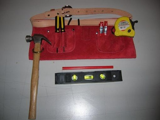 Custom Made Child's Tool Belt W/ Tools