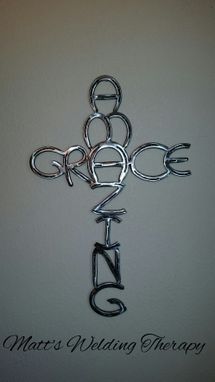 Custom Made Polished Amazing Grace Cross