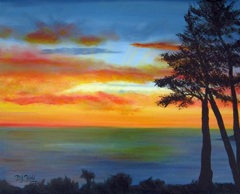 Custom Made Sunset Iii - Oil Painting (Sold)