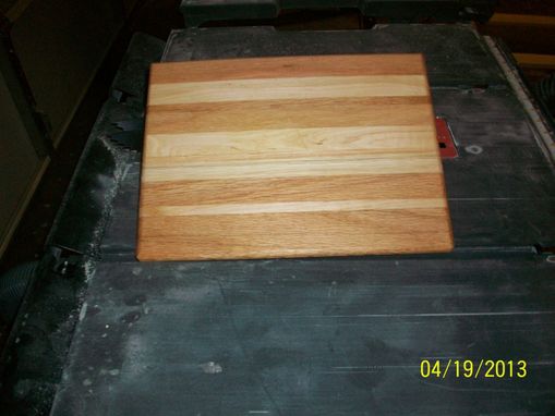 Custom Made Maple And Red Oak Cutting Board