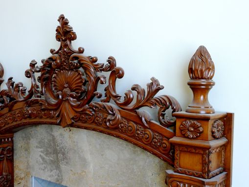 Custom Made Carved Fireplace Mantel