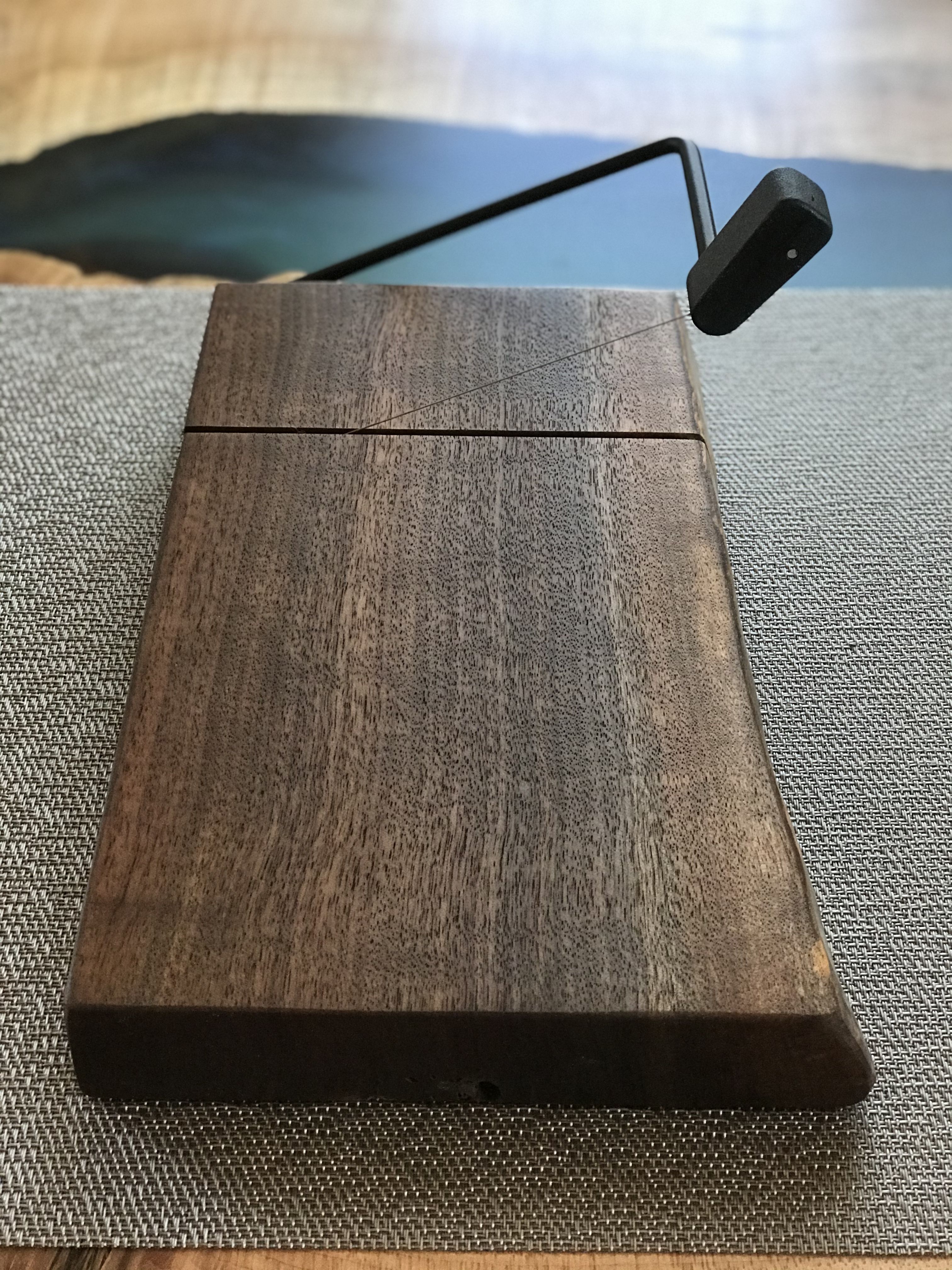 Hand Made Live Edge Walnut Cheese Slicer by Martin Rustics | CustomMade.com