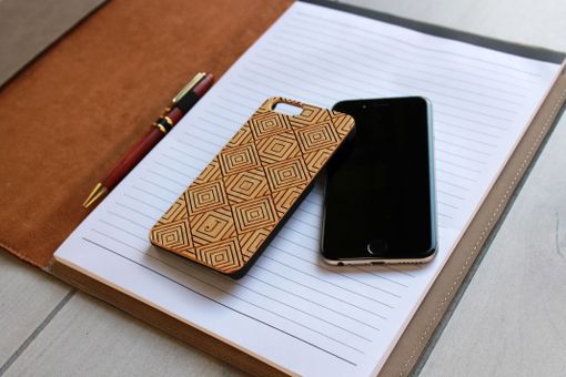 Custom Made Custom Engraved Wooden Iphone 6 Case --Ip6-Bam-Diamond