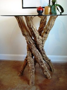 Custom Made Grapevine Pub Or Tasting Table - Optima - Made From Retired Ca Grapevines