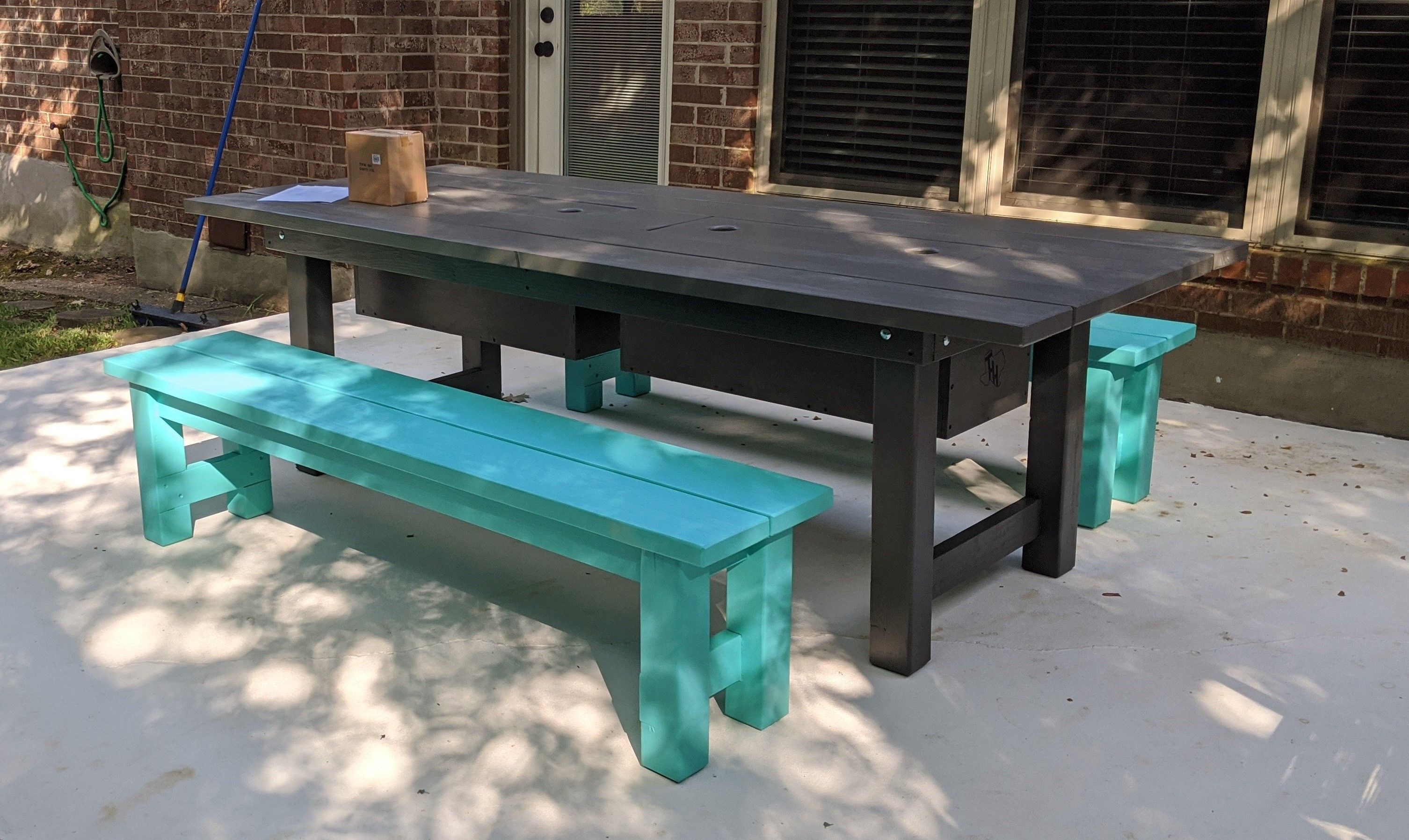 Custom Patio Table With BuiltIn Cooler by THH CREATIONS