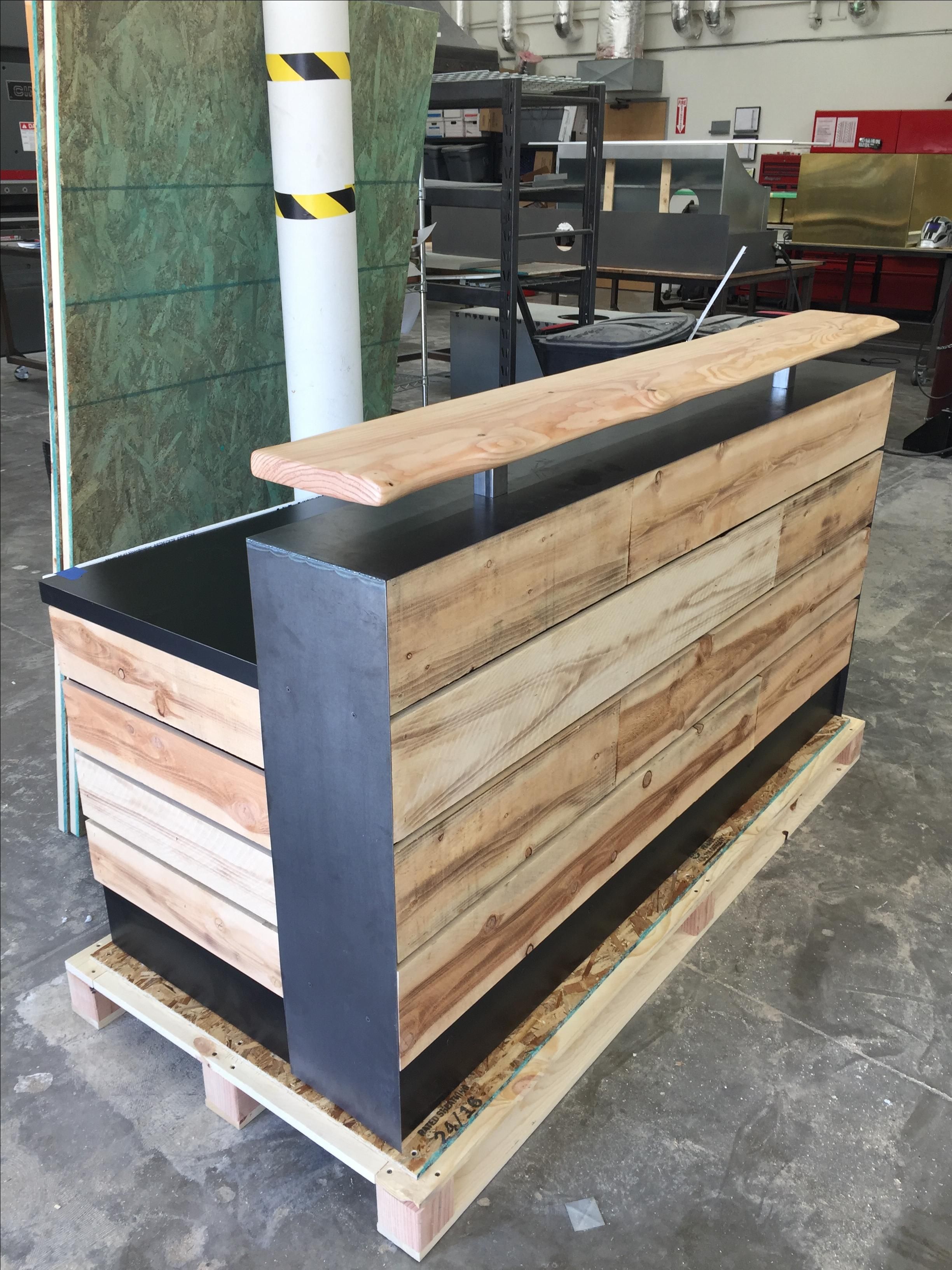 Buy Hand Made #17 Pine Reclaimed Wood Reception Desk Or Reclaimed Wood