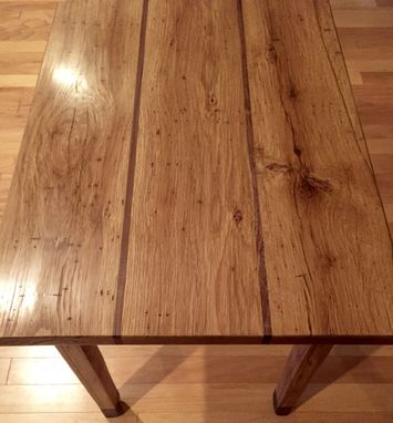 Custom Made White Oak & Walnut End Table