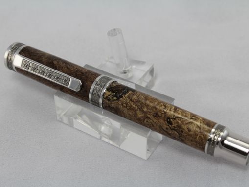Custom Made Big Leaf Maple Burl Emperor Fountain Pen - Free Shipping