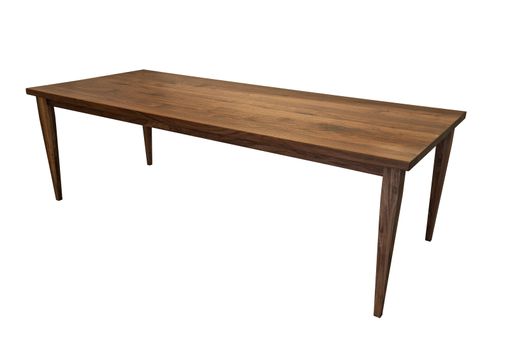Custom Made Contemporary Dining Room Table // Black Walnut // Modern Clean Design