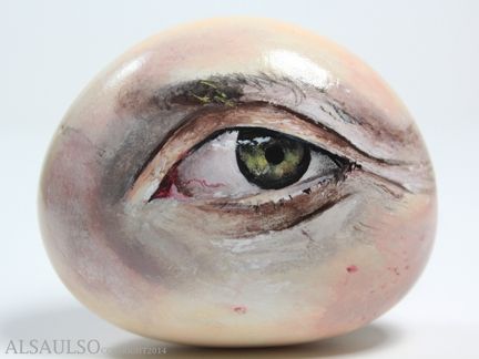 Custom Made Realistic Painted Sculpture Of Your Eye, The #Eyeloveproject