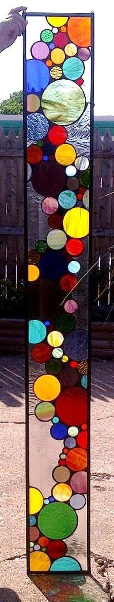 Handmade Stained Gl Window Panel Contemporary Bubble Sidelight Handmade Stained Gl Window Panel Contemporary Bubble Sidelight S 3 By Terraza Custommade