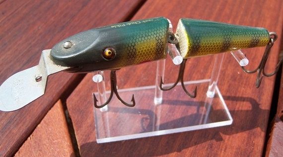 Hand Made Creek Chub Jointed Pikie Display Stand by Custom Display Stands ~  Hooked On a Hobby