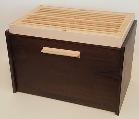 Custom Made Breadbox W/ Crumb Catching Cutting Board