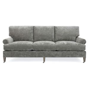 Custom Made Hand-Made Roll Arm Sofa