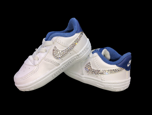 Custom Made Baby Nike's Crystallized Sneakers Custom Bling Shoes European Crystals Bedazzled