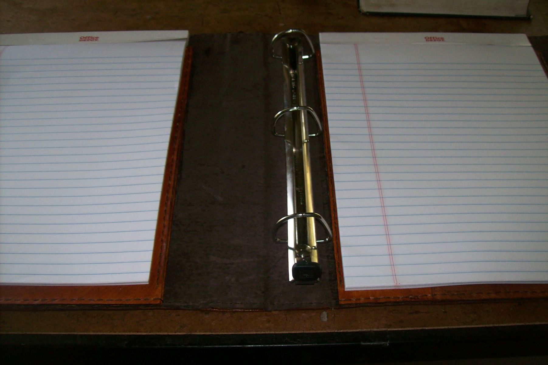 Hand Crafted Custom Leather Binder/Portfolio by Kerry's Custom Leather