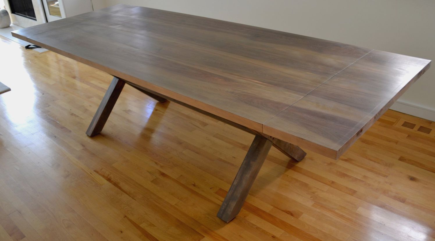 Buy Hand Crafted X Base Dining Table With Extensions, made to order