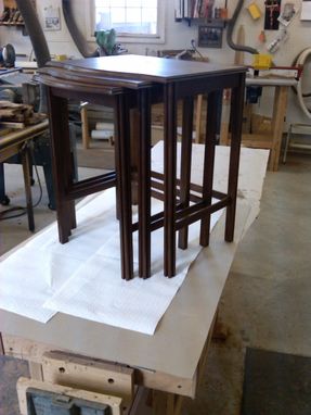 Custom Made Walnut Nesting Tables